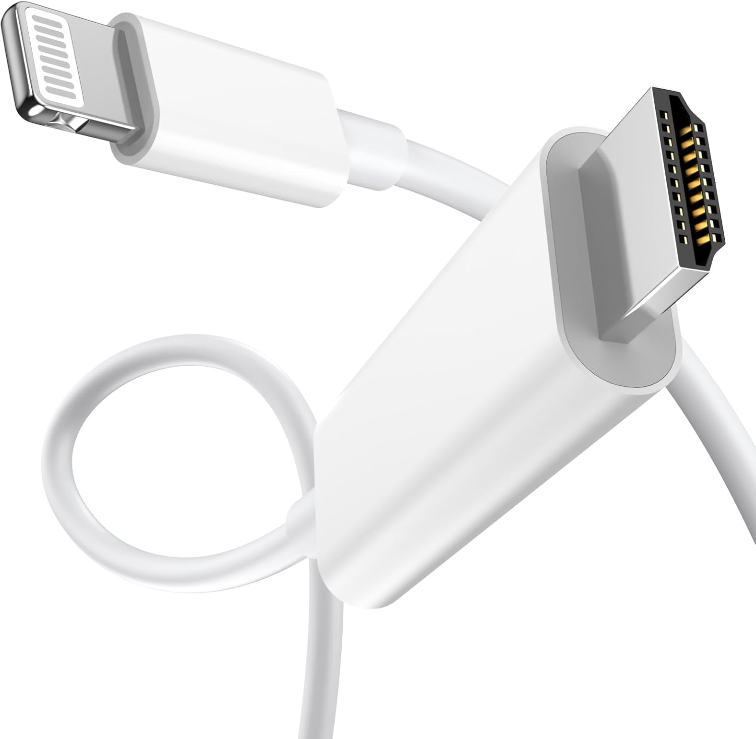 [Apple Mfi Certified] Apple Lightning to HDMI Cable Adapter for Iphone to TV, 1080P Lightning to Digital AV Adapter Sync Screen Connector for Iphone 14 13 12 11 Pro Max XS XR X to TV Projector Monitor image number 6