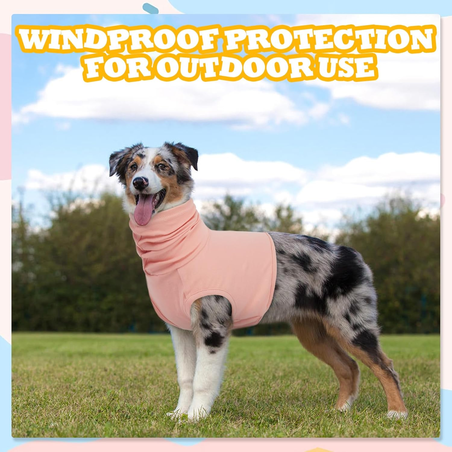 Lelepet Dog Anxiety Relief Shirt, Dog Vest Neck Wound Cover, Two Way Wearing Calming Shirts for Dogs Anxiety, Dogs Anxiety Calming Wrap for Fireworks, Thunderstorm, Travel, Separation, Purple S image number 3