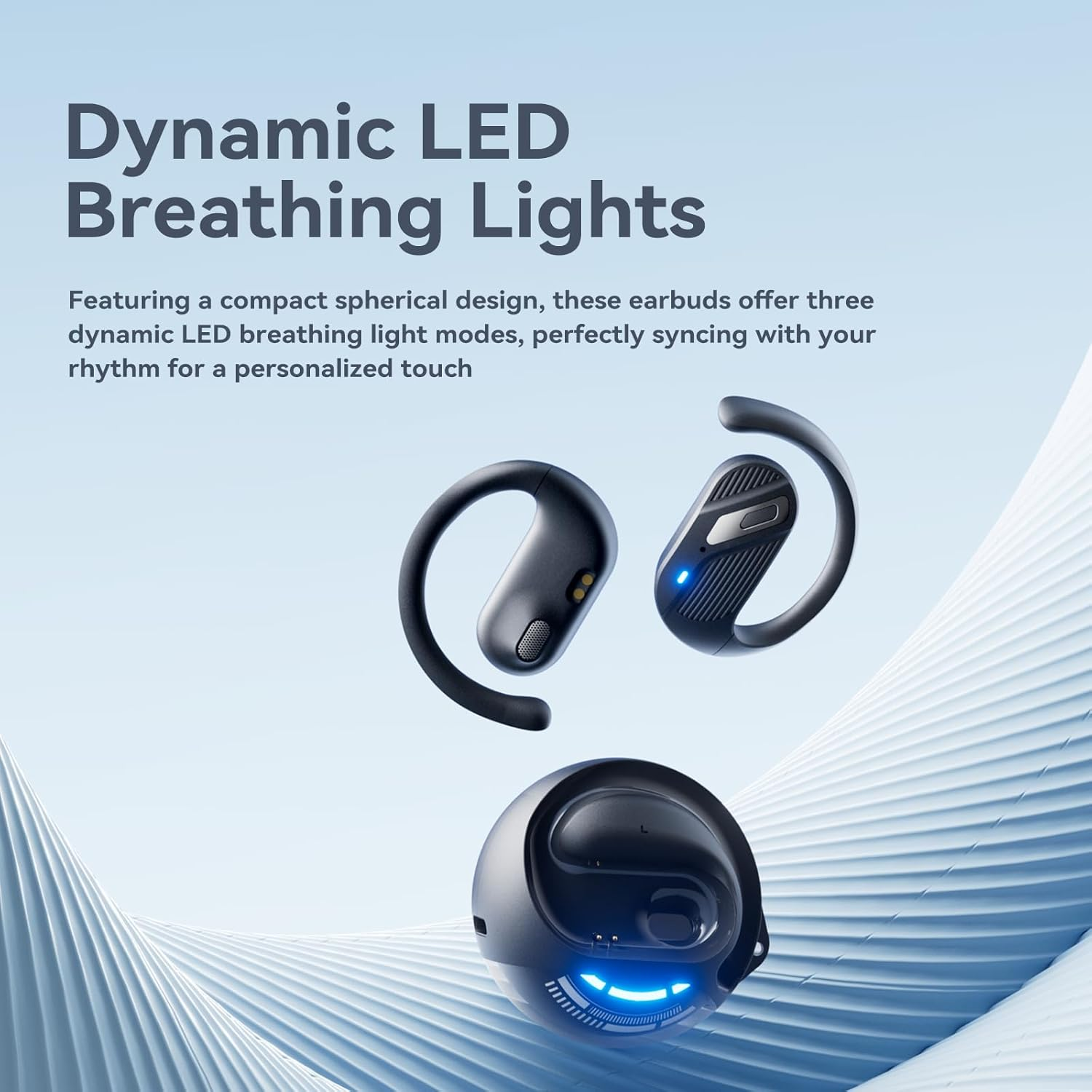 Sanag G1S Open Ear Headphones Wireless Bluetooth 5.4, Best Lightweight Air Conduction Headset, 360&deg; Stereo Sound, 60H Playtime, Location Search, Ear Earbuds for Running Workouts Sport image number 6