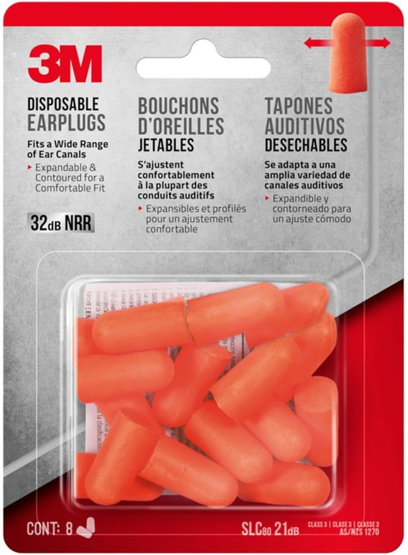 3M 32Db Disposable Classic Earplugs (Pack of 160)