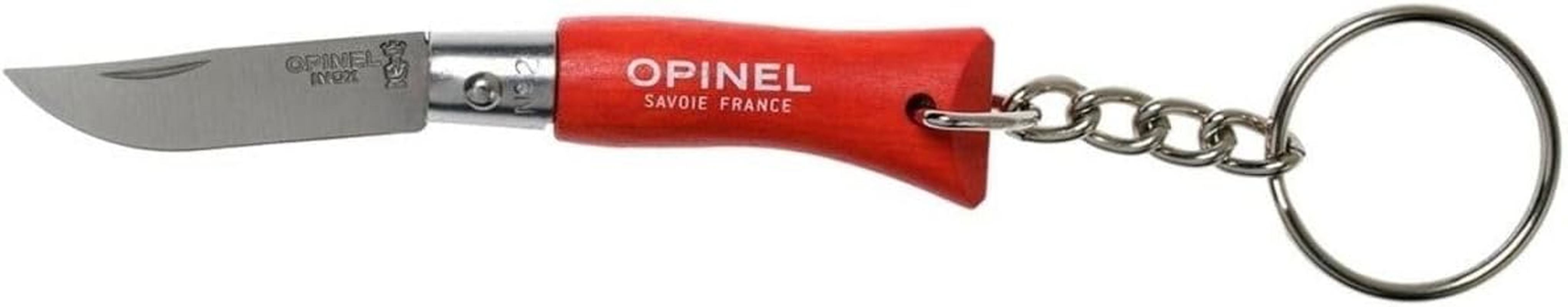 Opinel Colorama Stainless Steel #02 Key Ring Knife, Orange, 3.5 Cm Blade Length image number 3