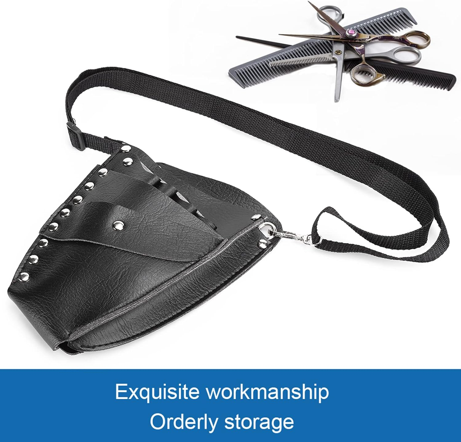 Kooingtech Hairdressing Tool Bag, Hairdresser Tool Bag, Scissor Bag, Hairdressing Salon, Scissors, Hair Clip, Comb Storage