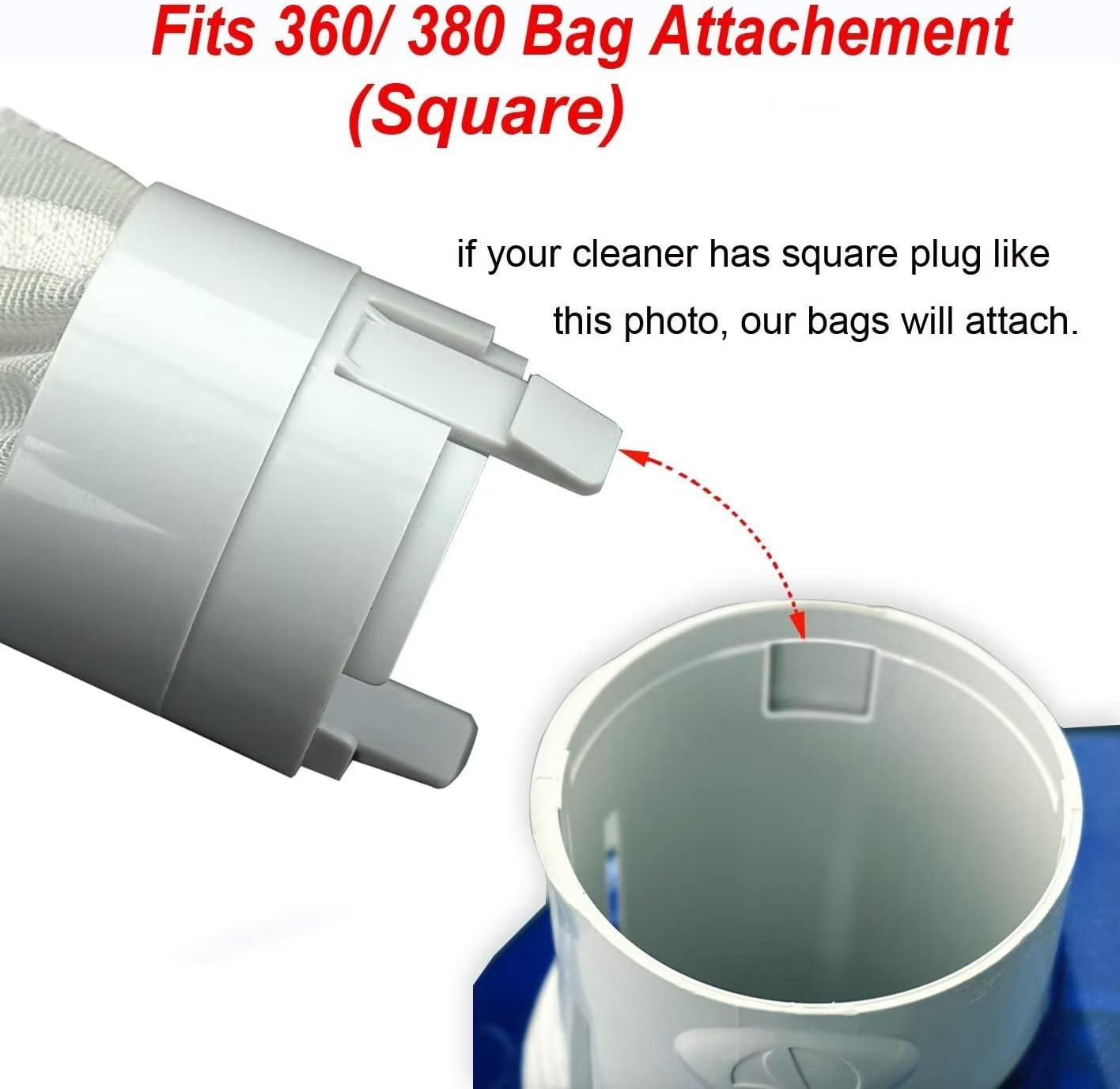 2 Pack Zippered Bag Replacement Fits for Polaris 360 380 Pool Cleaner All Purpose Filter Bag for Polaris Filter Bag image number 3