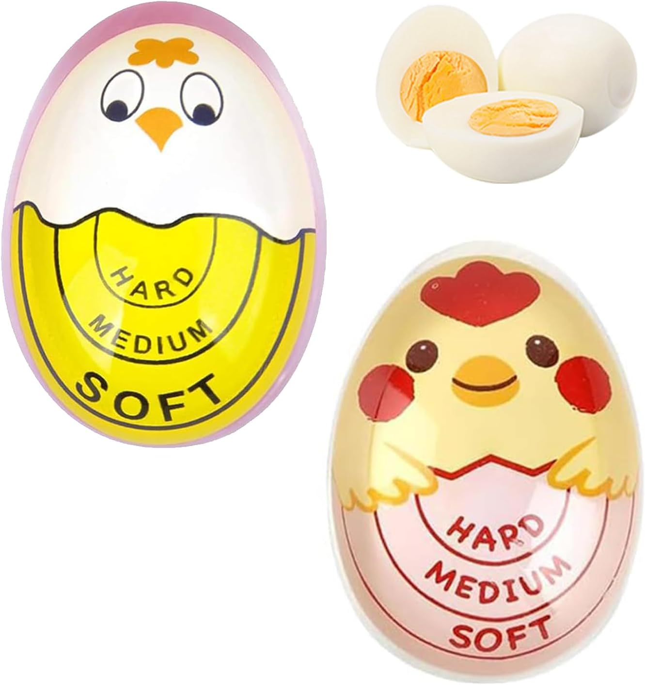 2 Pack Color-Changing Egg Timer &ndash; Perfect Boiled Egg Timer for Soft, Medium, and Hard Boiled Eggs &ndash; Heat-Sensitive & Bpa-Free &ndash; Kitchen Gadget for Consistently Perfect Eggs Every Time image number 4