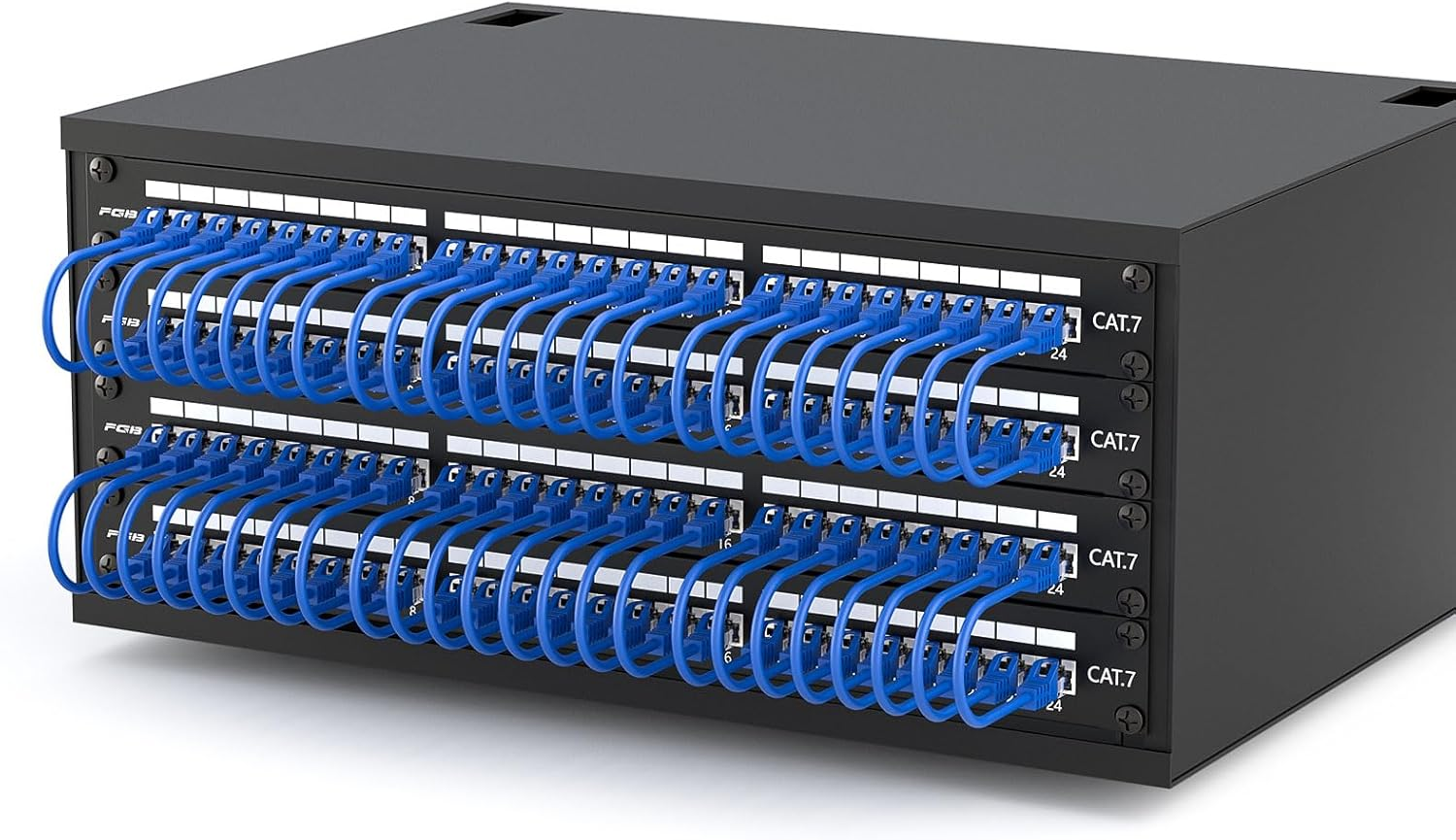 FGB 100 X M6 Cage Nuts Screws Set - 100 M6 X 20 Mm Set Patch Panel Racks Server Enclosure 19 Inch 10 Inch Mounting Kit Steel for Network Cabinets - Black image number 4