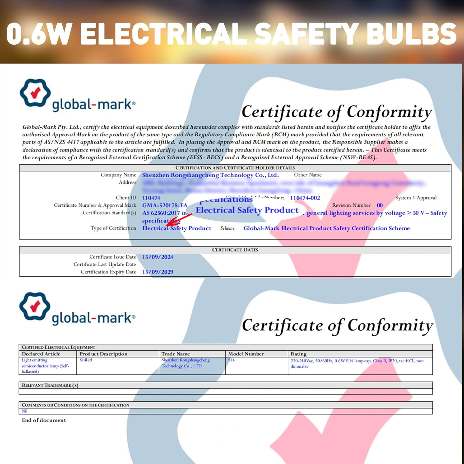 Roshin 30PCS S14 1W Replacement LED Lights Bulbs - Clear Oval Bulbs Fits E12 C7 2200K Candelabra Screw Base Sockets, Edison Light Bulbs for Indoor Outdoor Patio Decor (Warm White) image number 4