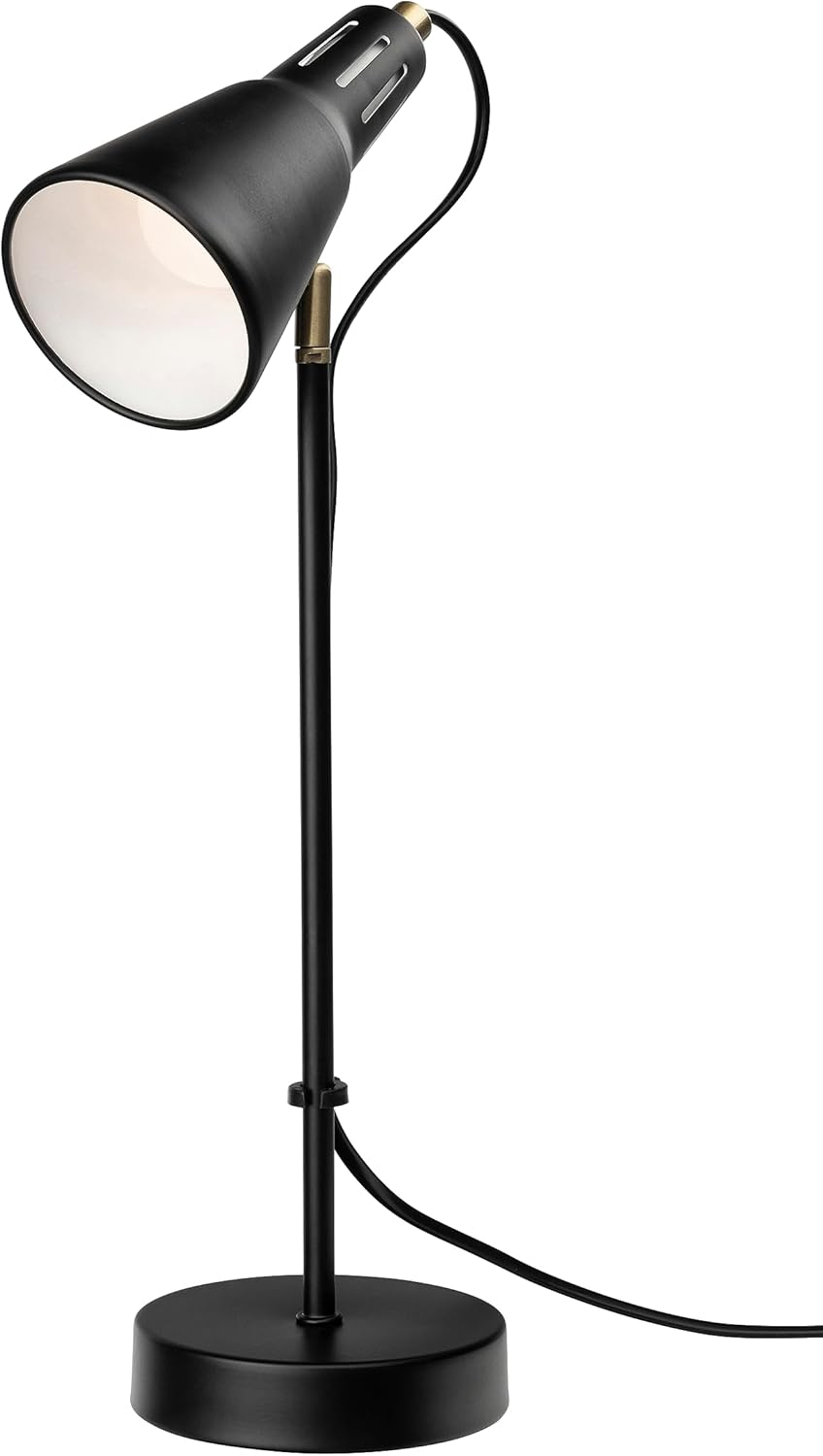 Brilliant Hollis 40W Metal Table Lamp, White