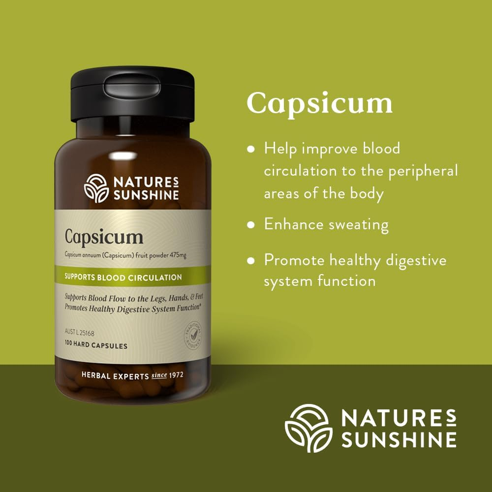 Nature'S Sunshine Capsicum (Cayenne Pepper) 100 Capsules