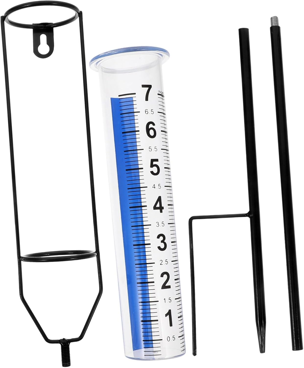 Mipcase Upgraded Outdoor Rain Gauge with Large Clear Numbers Design Easy Installation Weather-Resistant Rain Measuring Tube for Garden and Lawn Monitoring image number 4