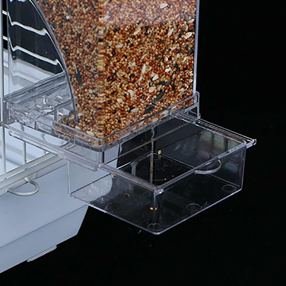 1Pcs Bird Cage Feeder Automatic Parrot Seed Feeders Canary Small Cockatiel image number 1