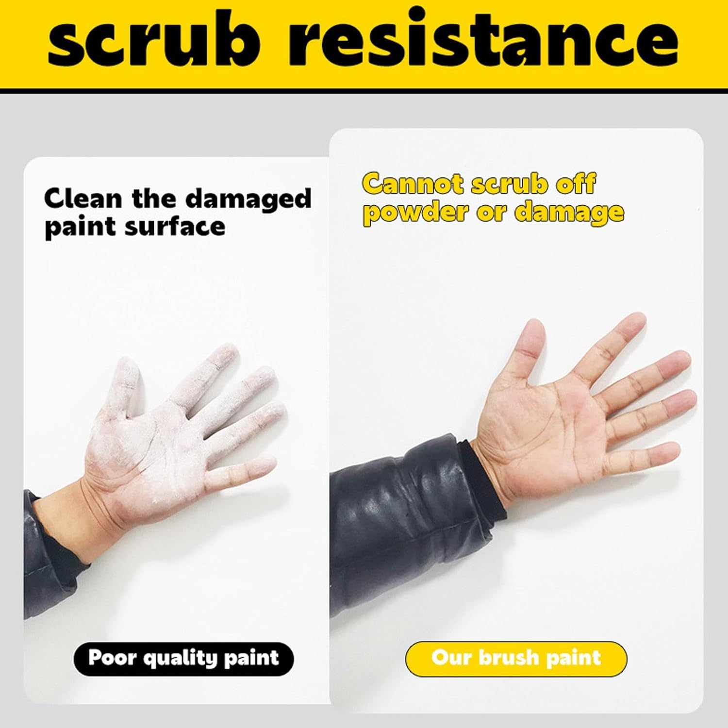 Generisch White Paint - Repair of Scratches | Wall Paint White Paint, Stain Remover, Quick Drying Paint, More Paint, Brush for Walls, Effortless Cleaning image number 5