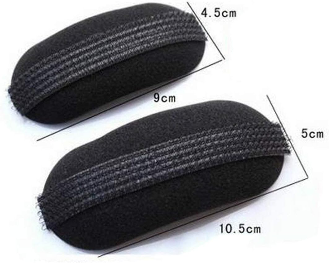 Witbicg Invisible Fluffy Hair Clip Hair Pads, Perfect Puff Hair Head, Puff Hair Head Pillow Head and Face Shape, Women'S and Girls Accessories, Pack of 2 (Black) image number 4