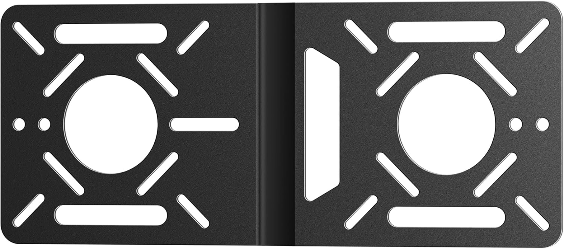 Fasgear VESA Mounting Bracket for Intel NUC Extension Plate Adapter with 100X100Mm and 75X75Mm Holes | Monitor Arm Conversion Kit Holder Compatible with VESA Pattern for Mini PC Mount(Silver)