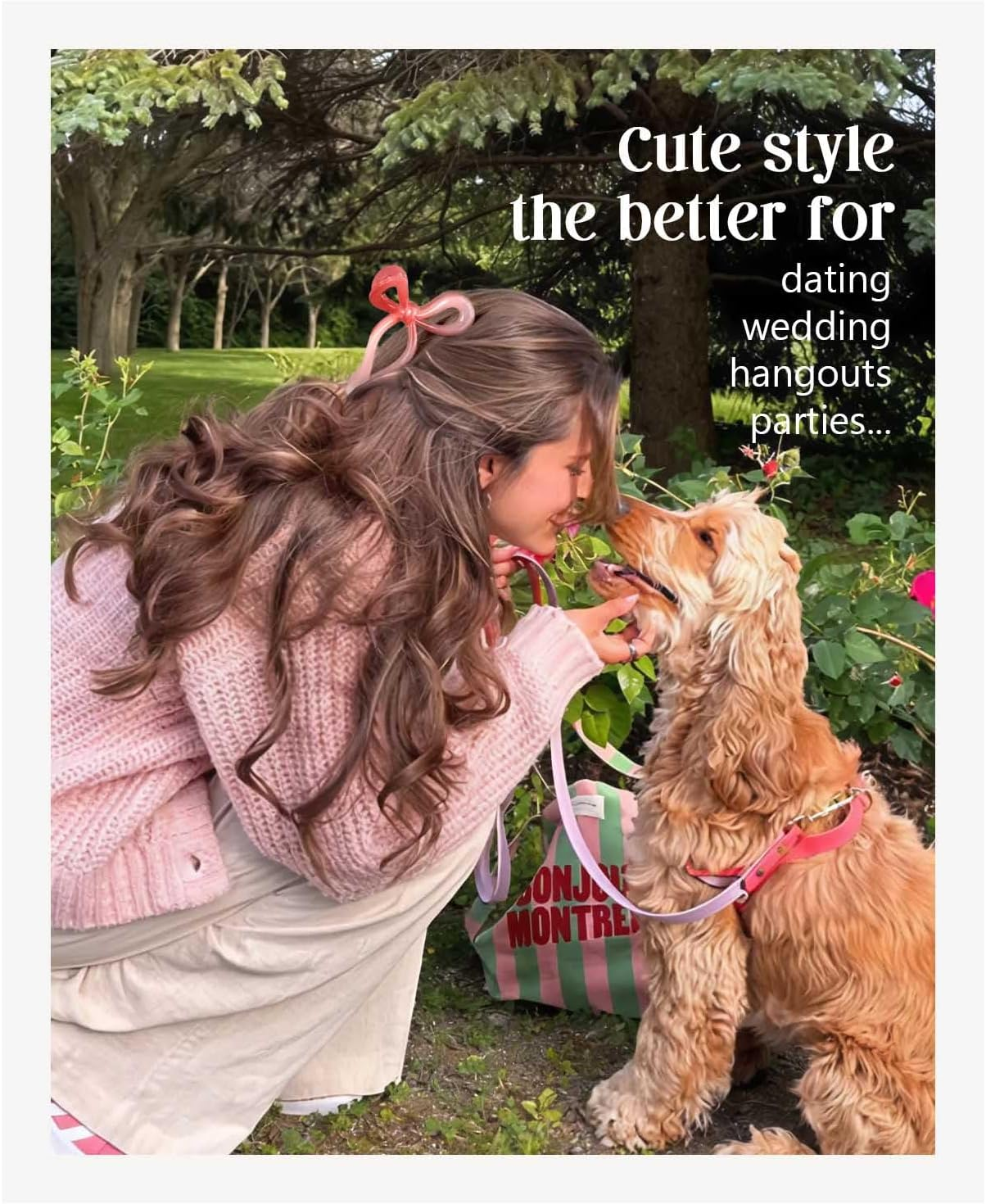 Tumurup Pink Hair Clip Bow, Pack of 4 Hair Clips Women Girls Hair Clip Bow Hair Clips Large 11 Cm Butterfly Claw Clip Hair Accessories for Thick Hair Long Hair image number 1