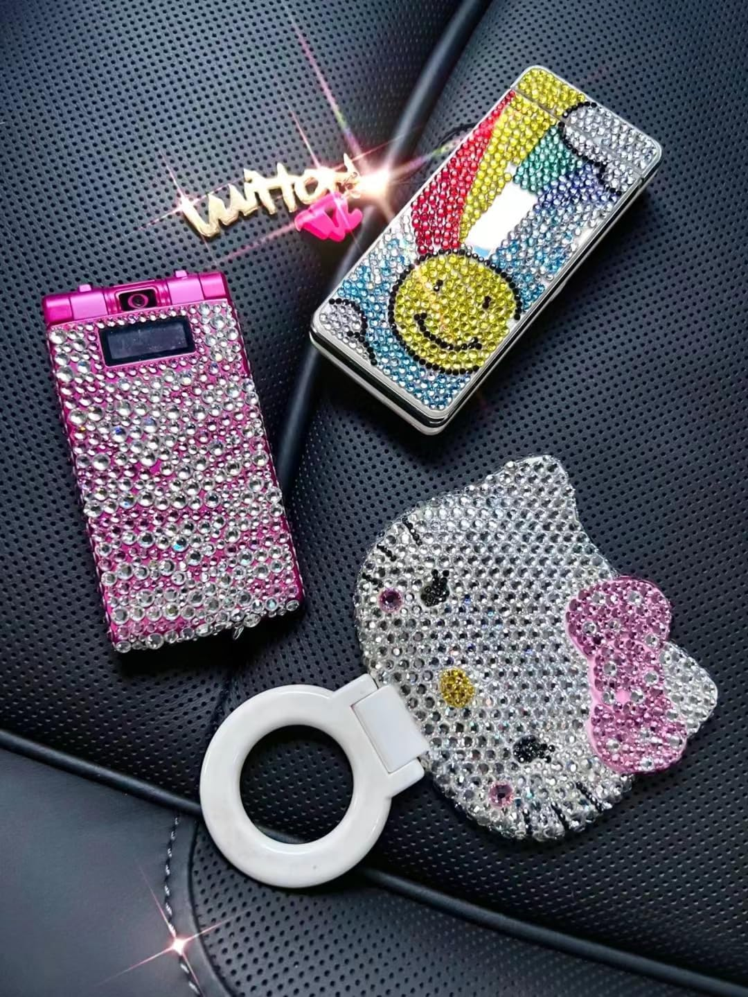 4300 Pcs Flatback round Glass Rhinestones Set for Nail, Art, Crafts, Makeup, Tumblers Glitter (Red SS6-8-12/2-2.4- 3.1Mm)