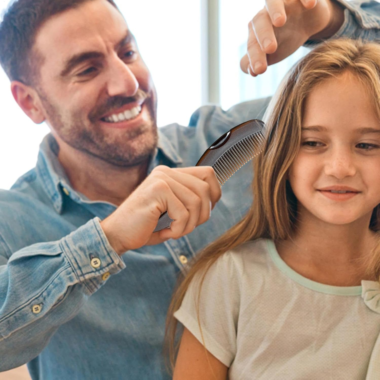 Djowyh Scalp Care Detox Comb, Dandruff Remover Comb, Hollow Design, Ergonomic Tooth Hair Brush, Lightweight Hollow Scalp Comb for Women, Men, Children image number 5