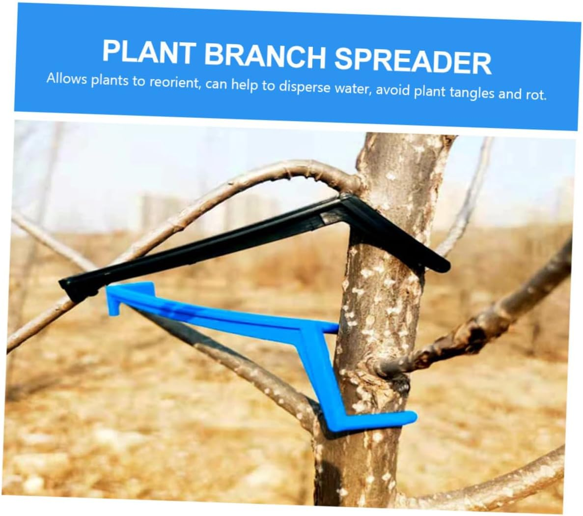 HOMSFOU 100Pcs Branch Puller Fruit Trees Support Limb Spreaders for Training Trees Plants Gardening Tools image number 3