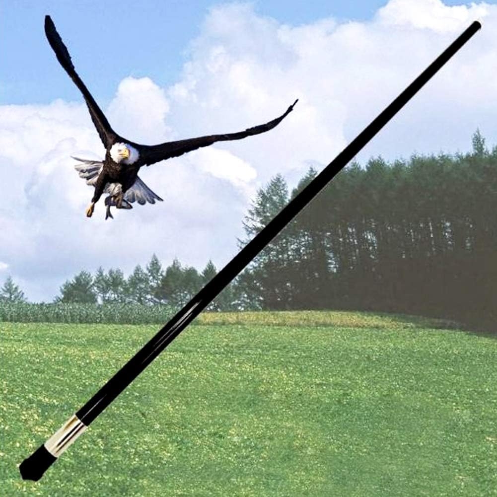 Yomyray Birds Repeller Flying Kite,Simulated Hawk,Flash Reflective Scarer,Wind Power Professional Pigeon Scarer Device for Backyard Lawn and Farm Garden Scarecrow (Kite and Rod-One Set) image number 1