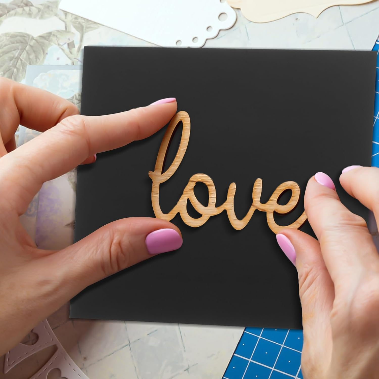 JECOMPRIS 10Pcs Sheet Black Acrylic Board Cast Square Panel Photo Frame Panel Acrylic Plate for DIY Acrylic Plate for Crafting DIY Crafting Acrylic Plate DIY Acrylic Plate image number 3