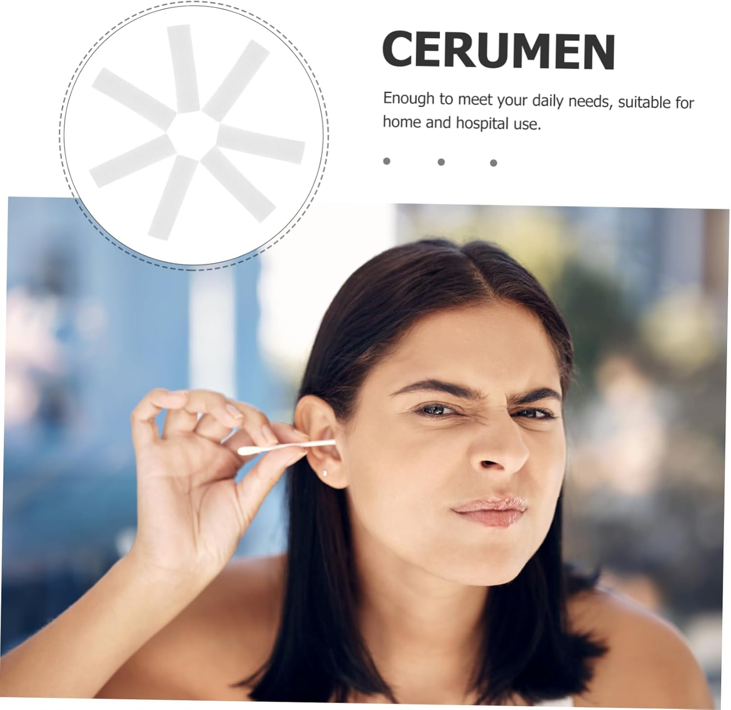 50Pcs Highly Absorbent Cotton Rolls for Dental Use Cotton Bag for Oral Care and Nose Bleeds image number 1