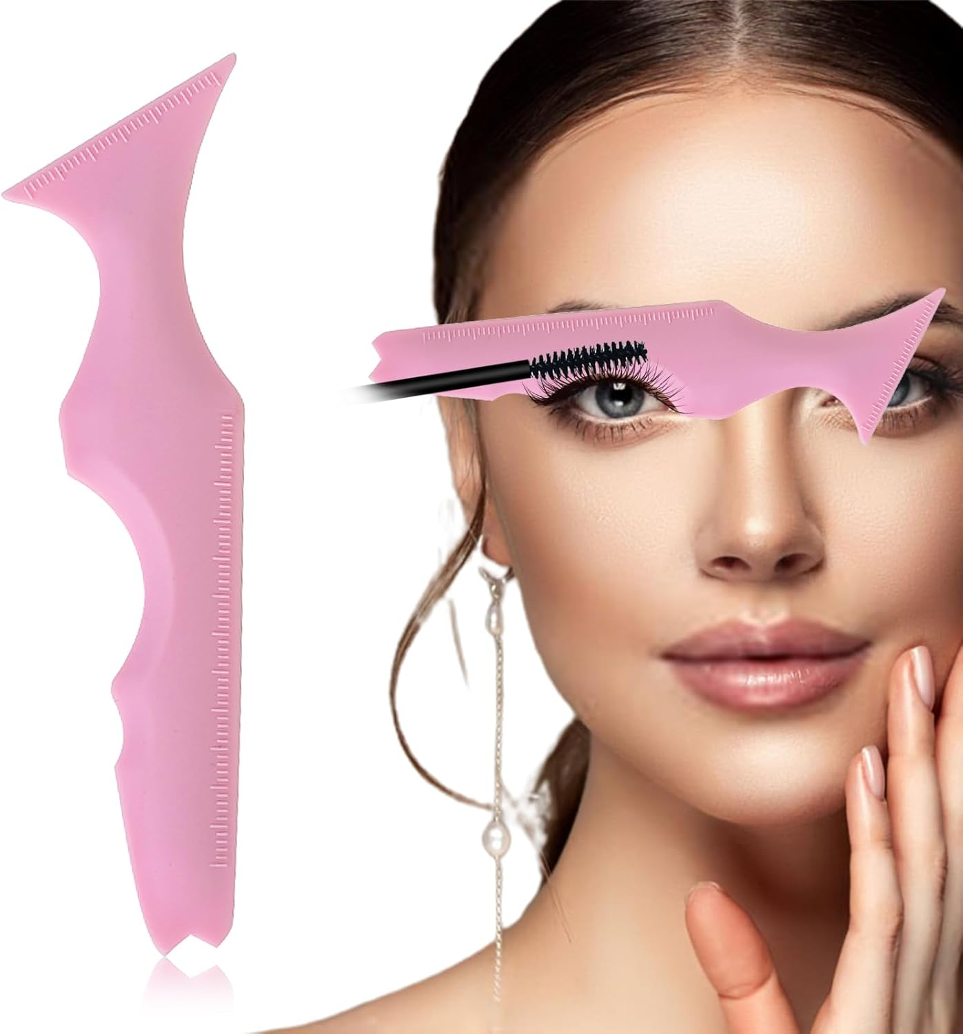 Erinde 6 Colors Double-Headed Liquid Eyeliner Stamp Pen Set, Blue Red Pink Purple Green Black Colorful Winged Eye Liners for Women, Waterproof Long-Lasting Star Moon Heart Halloween Eye Face Makeup