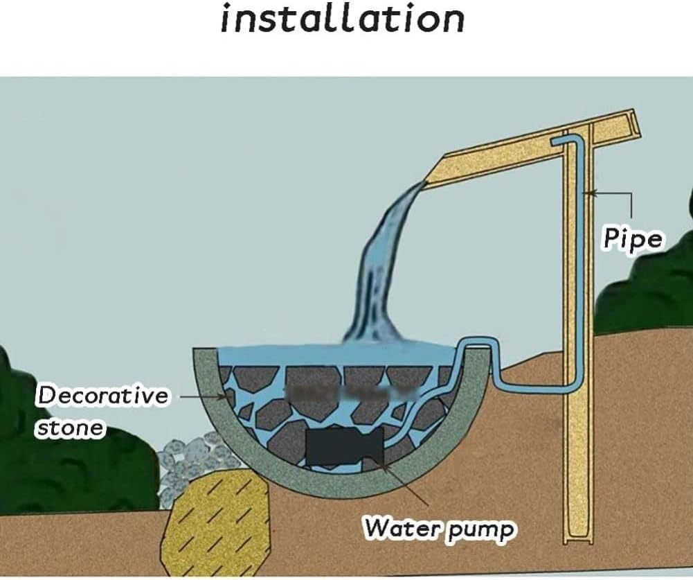 Garden Fountain Decoration Bamboo Feng Shui Outdoor Water Fountain Japanese Garden Design Spout,Bamboo Water Feature Waterfall image number 4