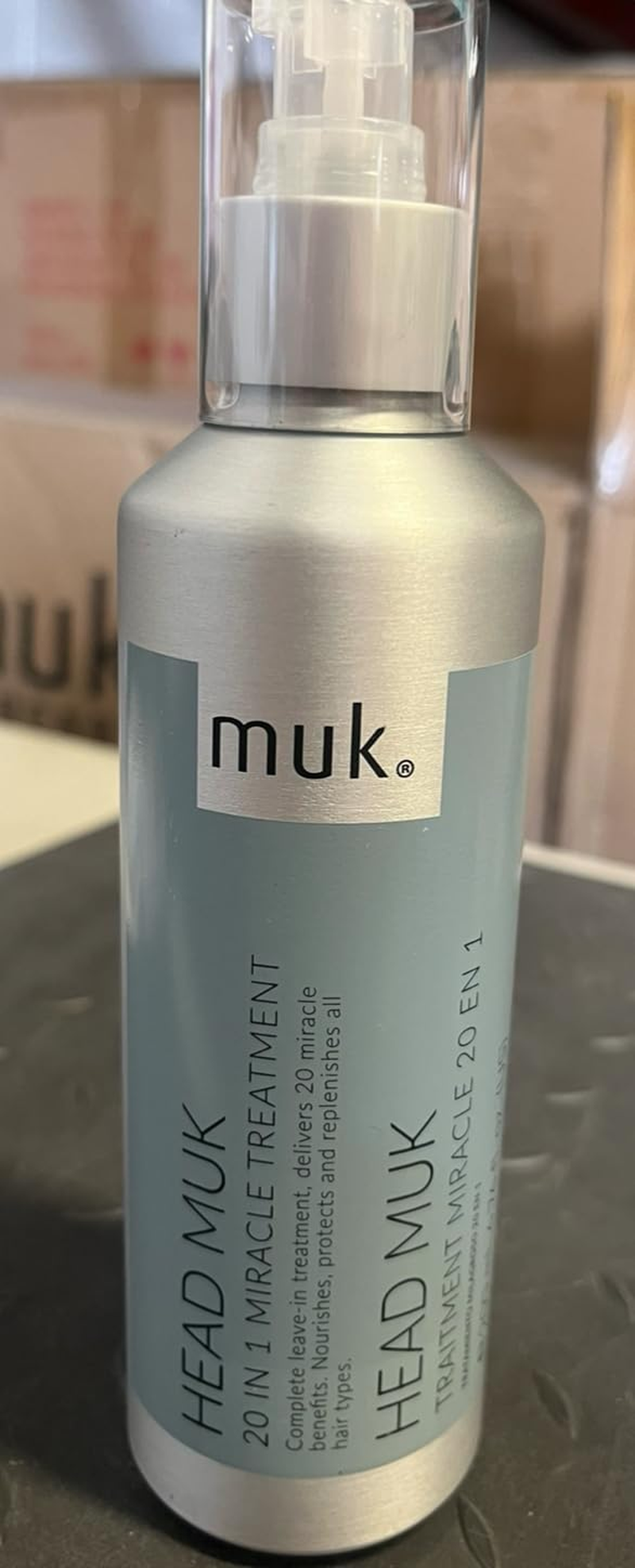 MUK. Head Muk 20 in 1 Miracle Hair Treatment. Leave in Hair Treatment for All Types, Nourishes, Protects, Smooths & Adds Shine, Reduces Frizz, Breakage & Drying Time, 200Ml image number 3