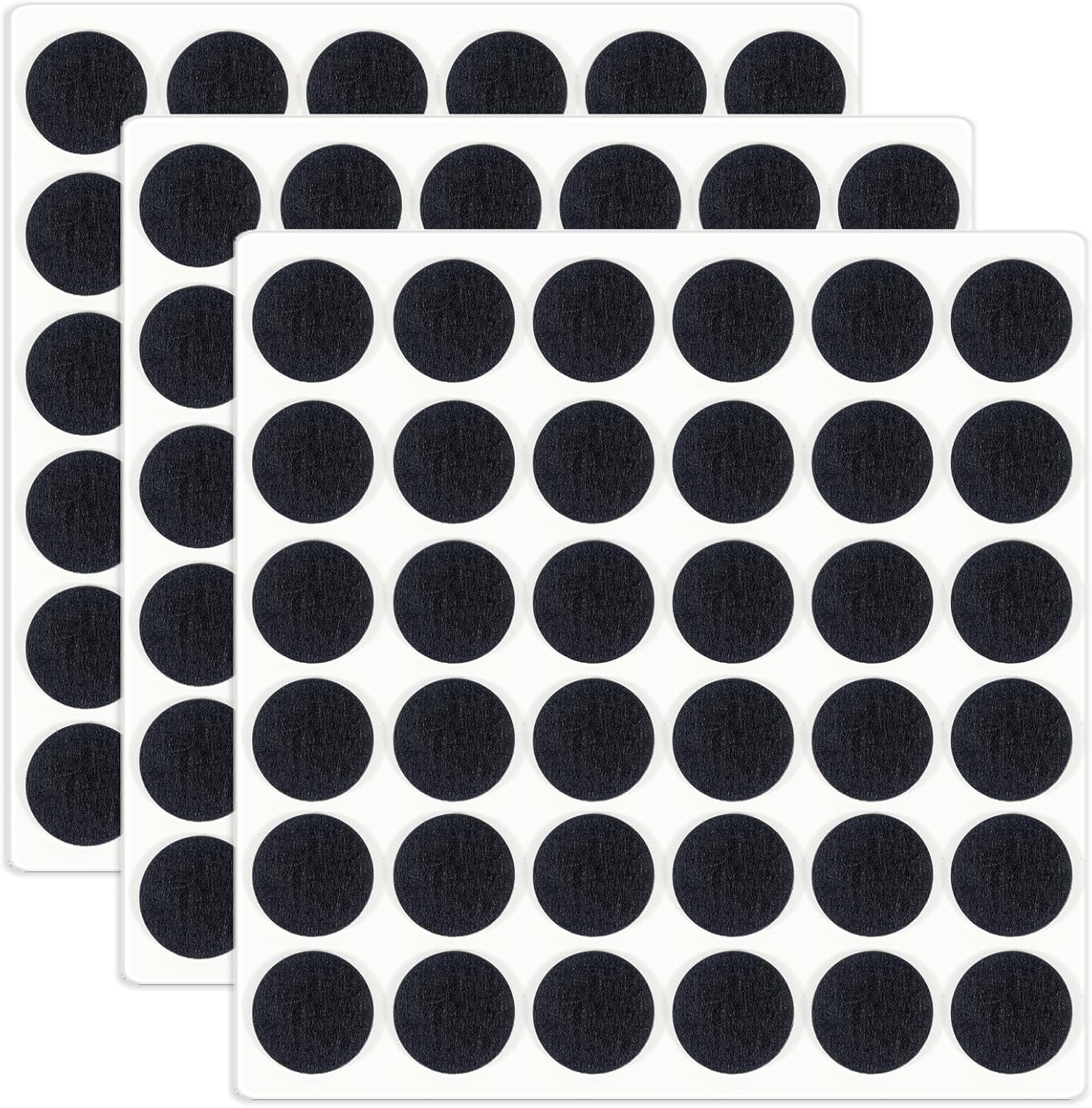 HNR 15 Mm Felt Pads, Pack of 108 Self-Adhesive Felt Pads, 3 Mm Thick, Floor Protection for Furniture Legs, Chair & Table Legs (Black) image number 6