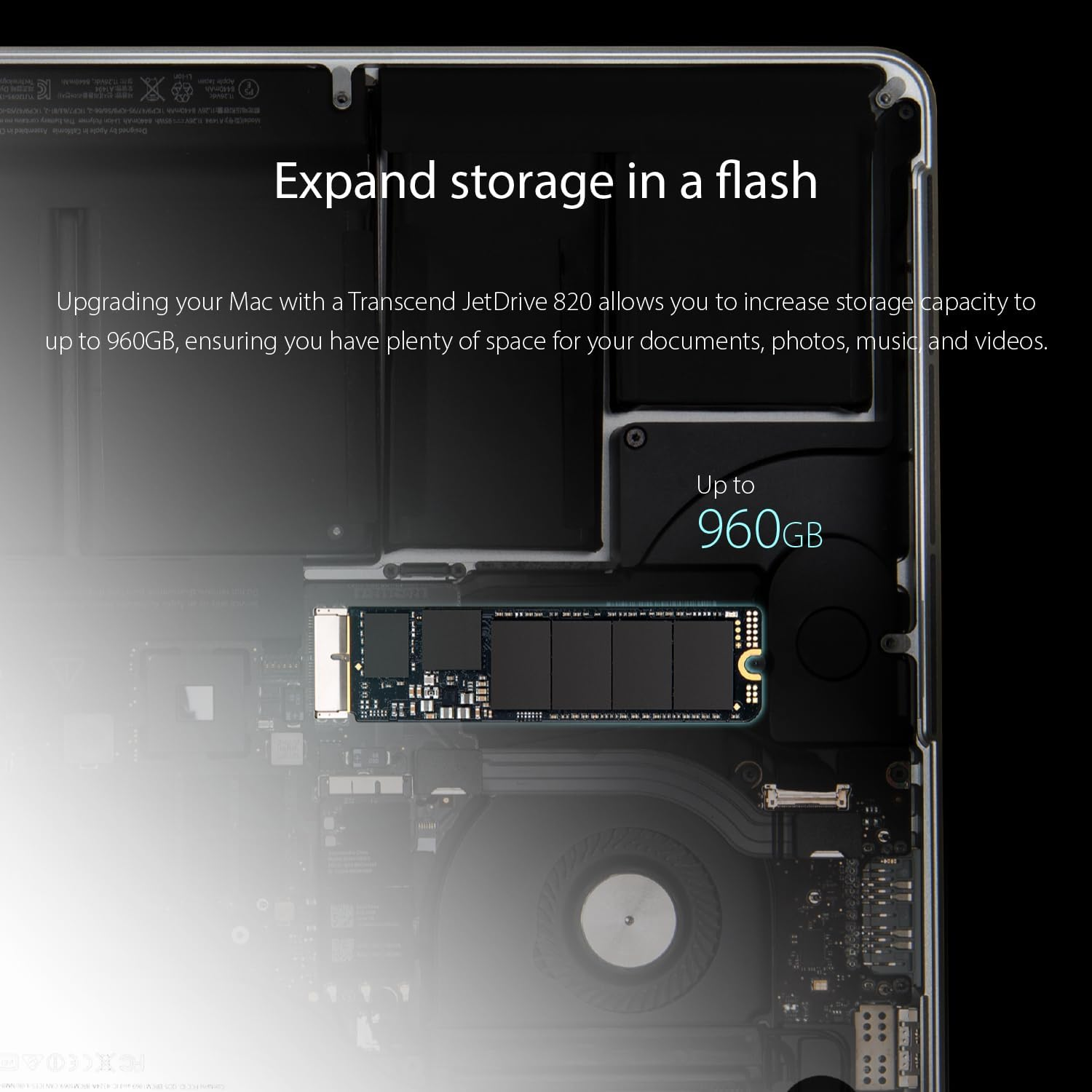 Jetdrive 825 Pcie SSD 240GB with Enclosure [SSD Upgrade Kits for Mac], TS240GJDM825 image number 2