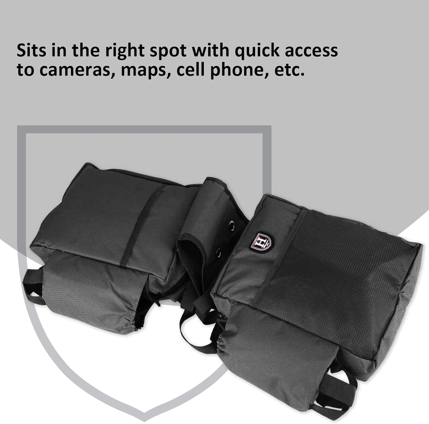 Harrison Howard Equestrian Western Saddle Bag for Horses