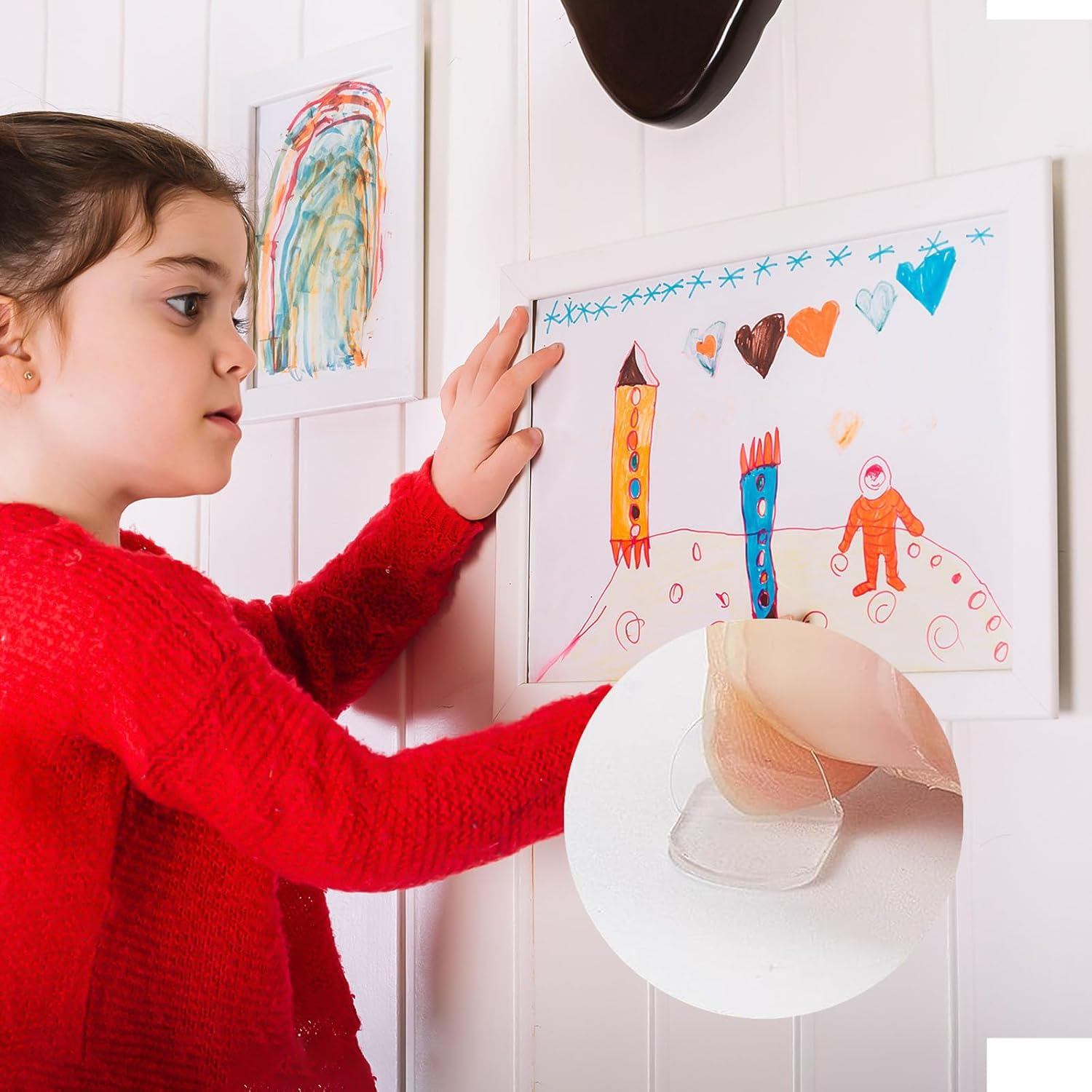 800PCS Museum Gel Clear Removable, Double Sided Sticky Dots, Sticky Tabs for Hanging for Festival Party Balloons Decoration image number 4