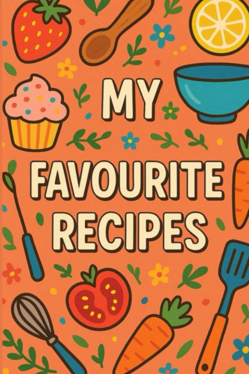 Simple Recipe Notebook 120 Pages 6 X 9