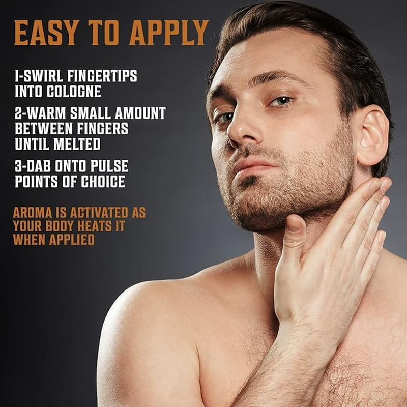 Viking Revolution - Cologne - Solid Cologne for Men with Cedar Wood, Clary Sage, Vetiver, Sandalwood - Gifts for Men - 4 Pack - 4 X 14 G image number 3