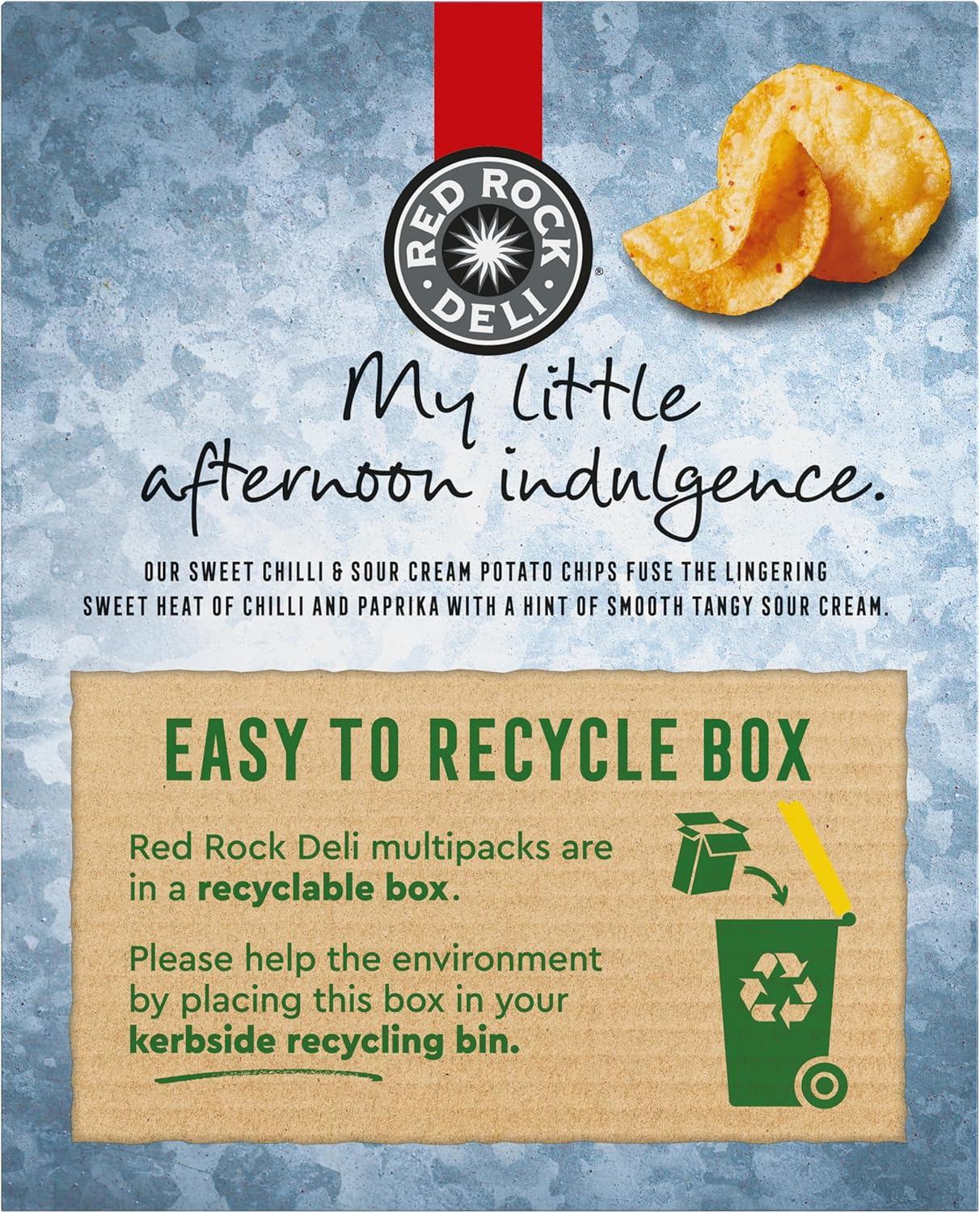 Red Rock Deli Potato Chips Lunchbox Multipack Sweet Chili & Sour Cream 5 Pack image number 2
