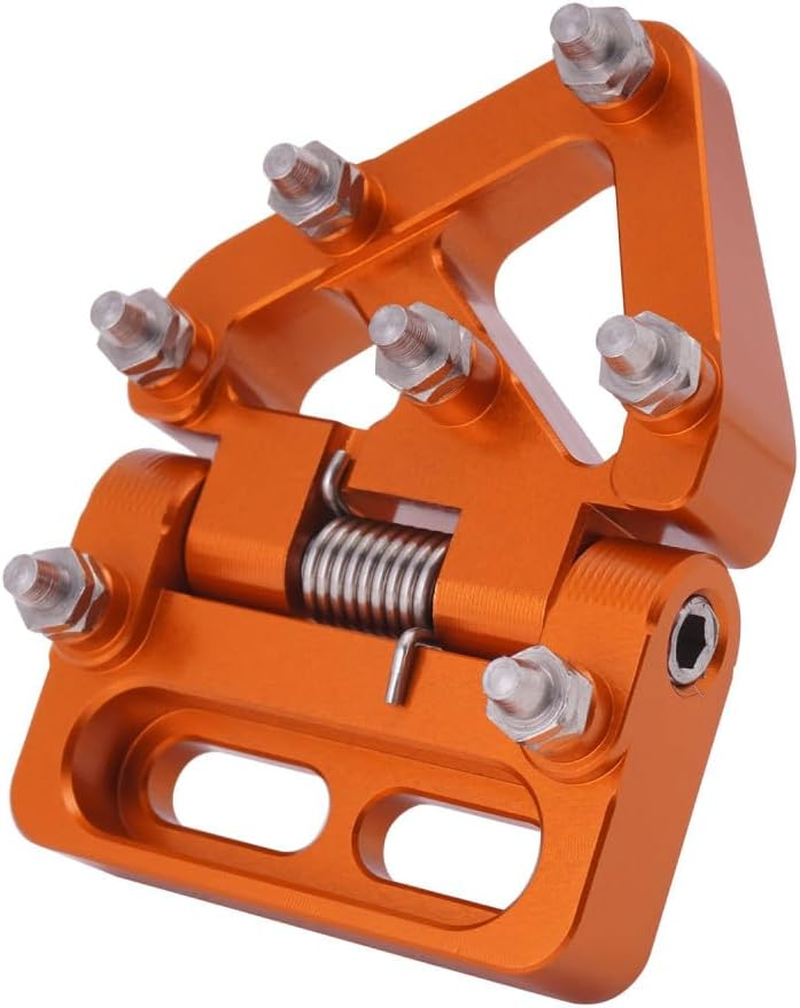 IUVWISN Motorcycle Folding Brake Pedal Tip CNC for 690 Enduro R/SMC R 790 890 950 990 1050 1090 1190 1290 Adventure R/S/T Orange image number 1