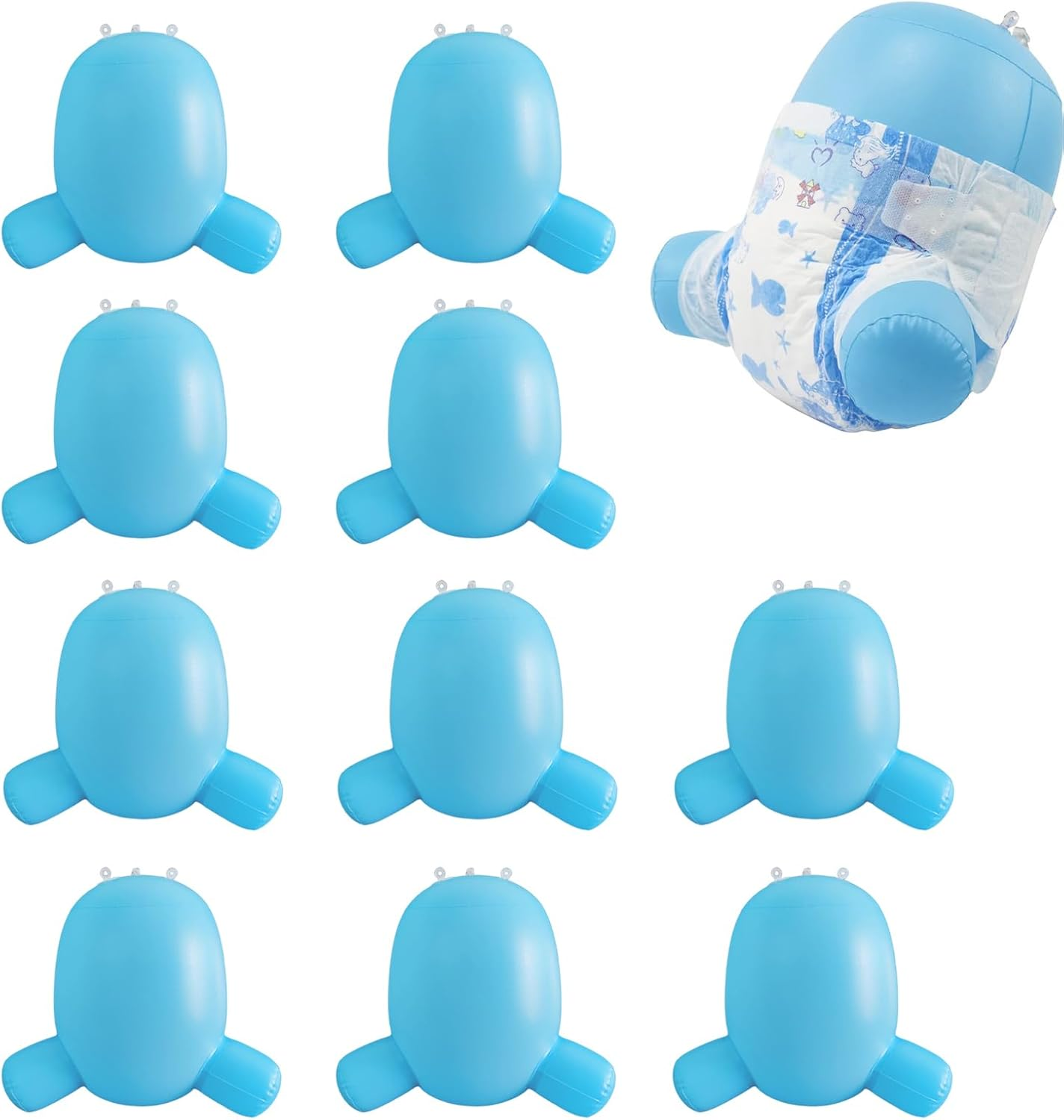 Inflatable Display Model - 10Pcs Torso Stand for Realistic Presentation, Lightweight Design with Easy Inflation, Reusable Diaper Display Mannequin for Store Showcase, and Photography Use image number 2