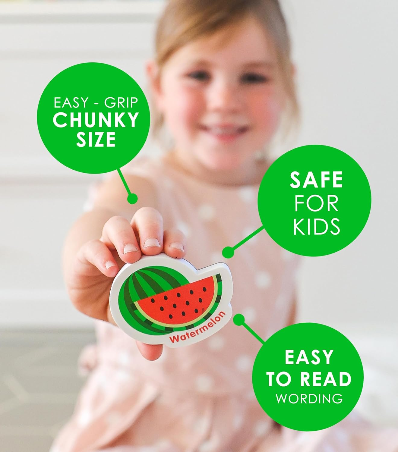 Curious Columbus Fridge Magnets for Toddlers &ndash; Magnetic Learning for Toddlers &ndash; Set of 52 Toddler Magnets Including 26 Big Foam Food and 26 ABC Alphabet Pieces. Magnetic Refrigerator Fun for Kids image number 1