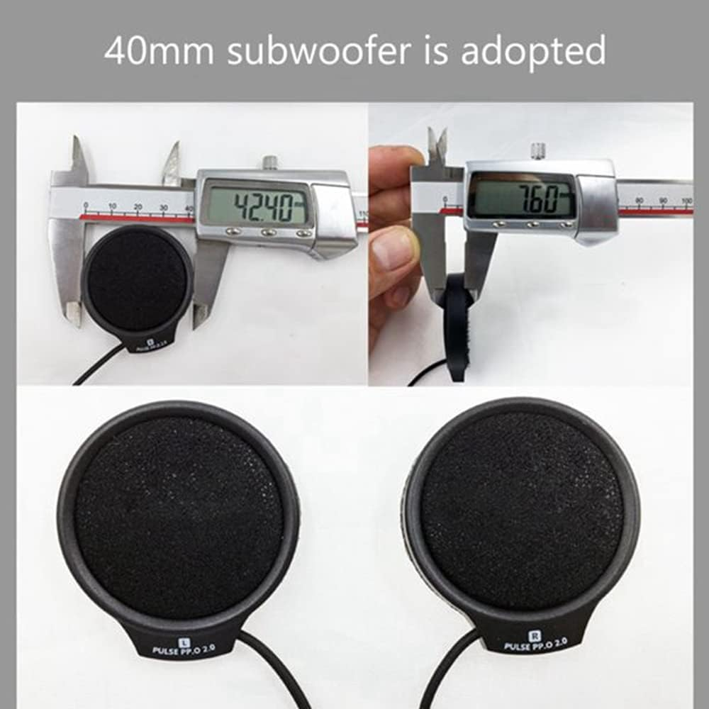 2 Set Motorcycle 5.0 Bluetooth Helmet Intercom Universal Pairing Earphone Headset with CNC Noise Reduction BT22 image number 2