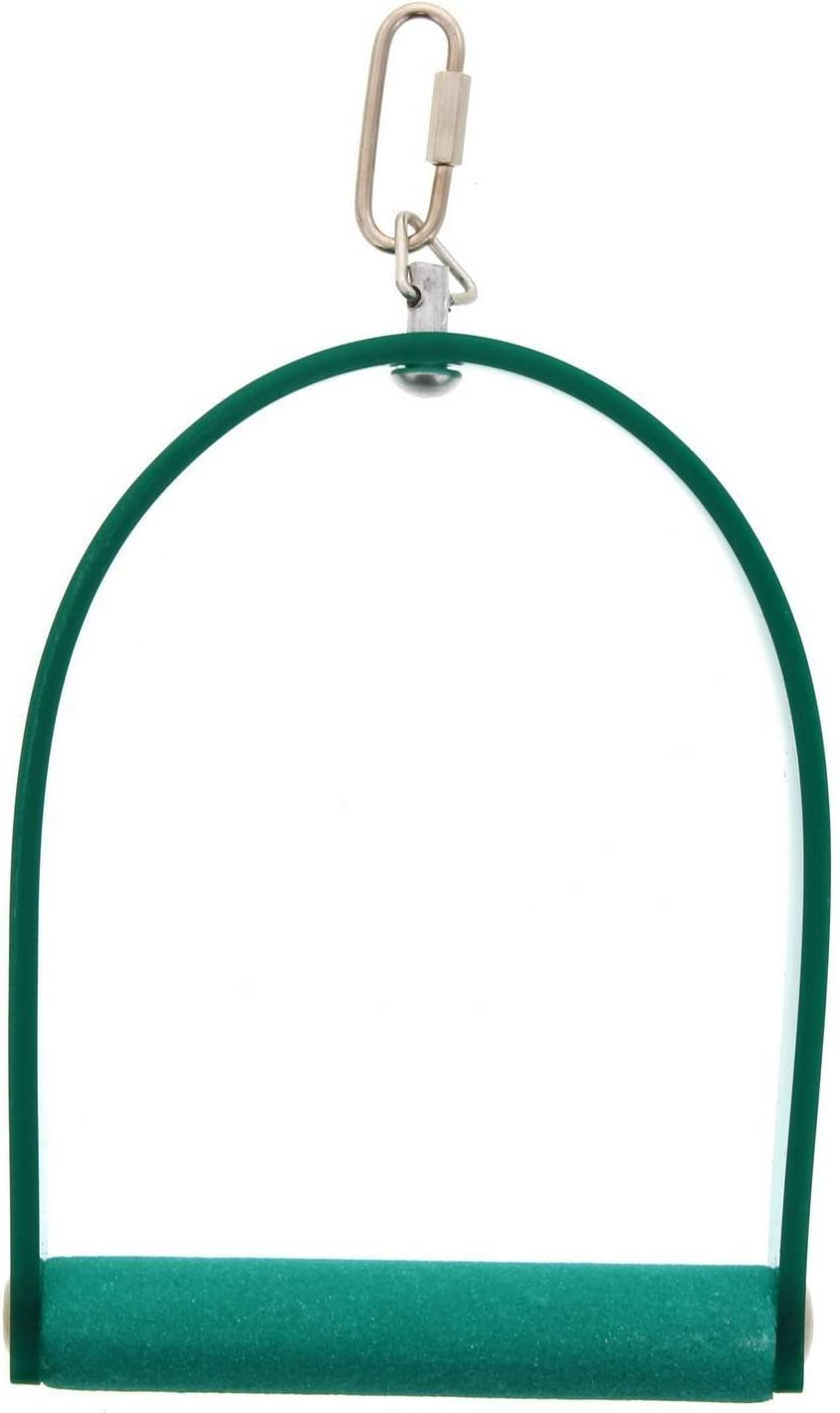 Bird Toy Swing Acrylic with Concrete Perch Small Interactive Bird Toy Ornament image number 1