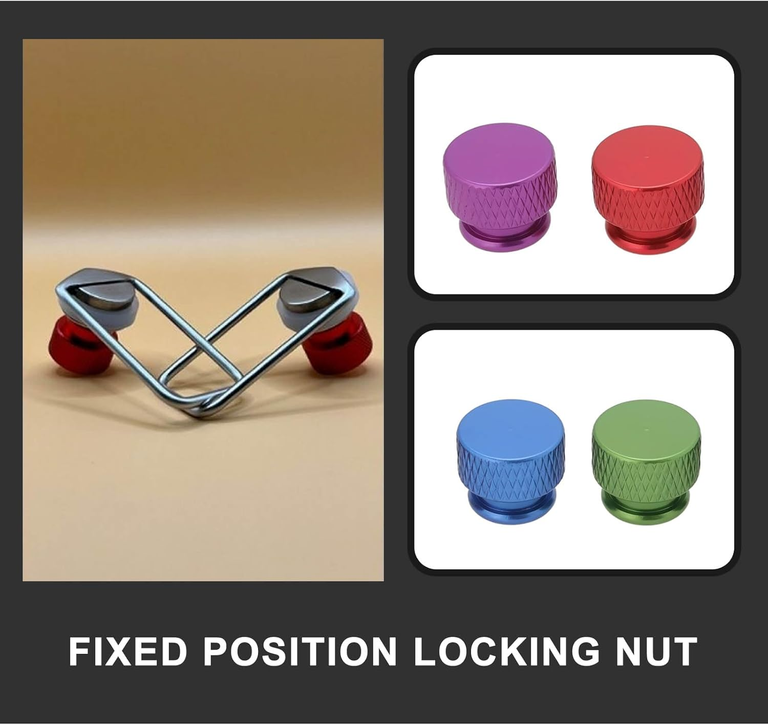 SING F LTD 10PCS Knurled Thumb Nut M4X0.7Mm Aluminum Alloy with Collar High Head Blind Hole Knurled Thumb Nuts 10X10X12.05Mm for Computer Case image number 6