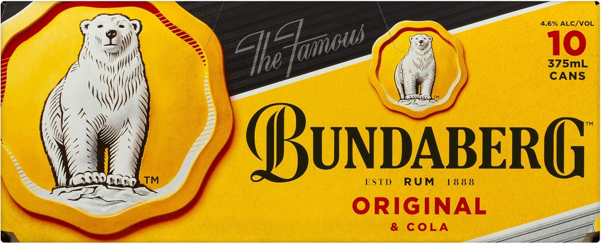 Bundaberg Original and Cola Rum 375 Ml (Pack of 10) image number 5