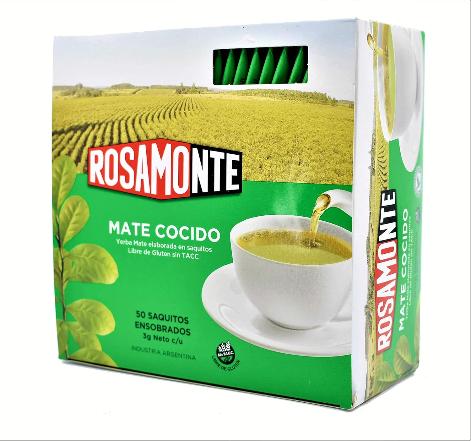 Rosamonte Yerba Mate Tea Natural Flavour 50 Teabags image number 1