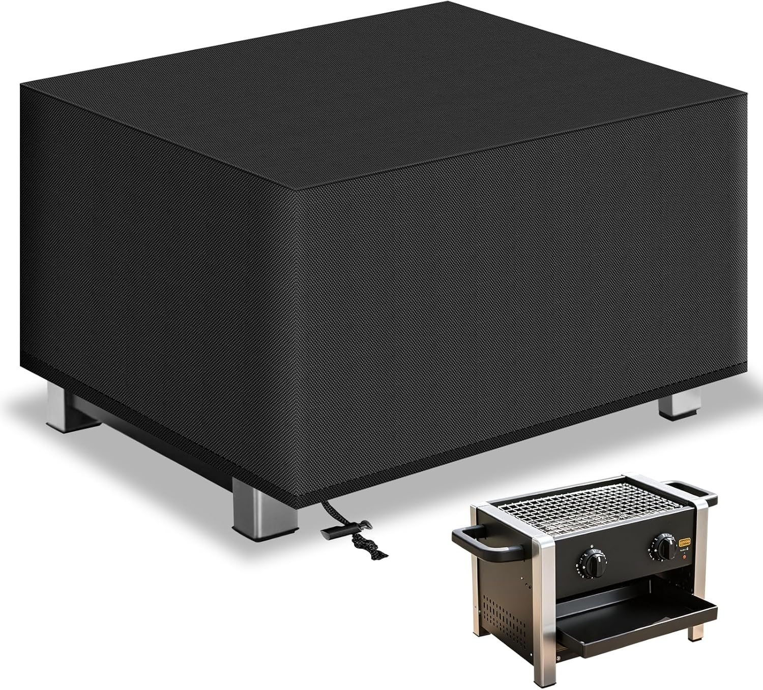 OFFCUP Weatherproof Grill Cover, 210D Oxford, Gas Grill Cover, Tear-Resistant BBQ Cover, Windproof, Uv-Resistant, Rust and Mould (70 X 47 X 30 Cm) - 106X58X46Cm image number 7