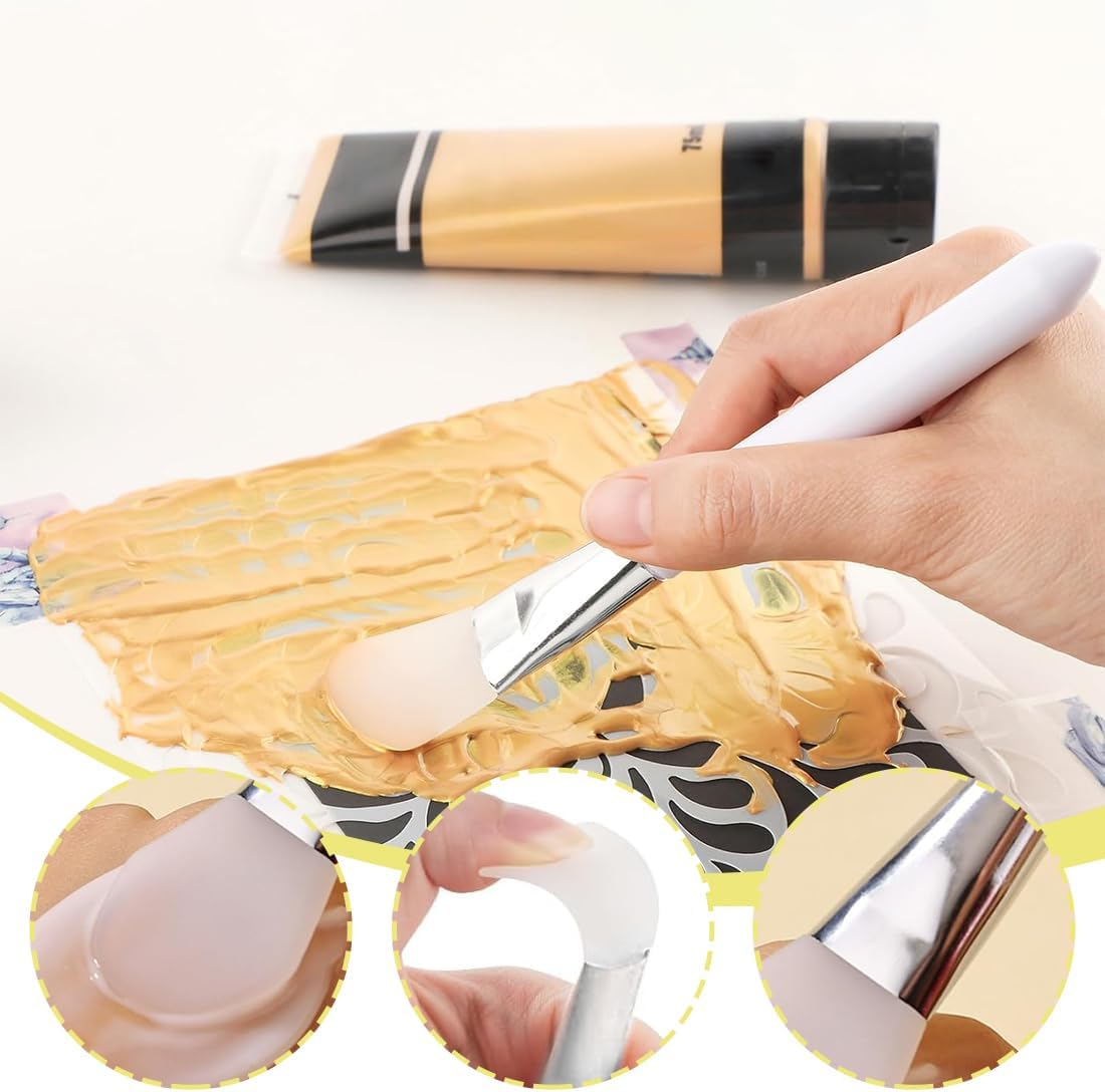 OUDQFCJ Olakin Silicone Mask Brush, Face Mask Applicator, Face Mask Brush, for Face Masks, Eye Masks, Serum, Cleaning Mask or DIY Skin Care image number 2