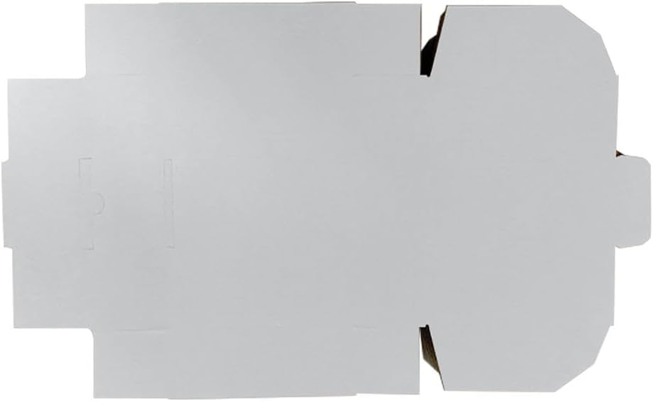 OZPACK Die Cut Cardboard Boxes (100Pcs/174X128X53Mm) &ndash; Gift, Packaging, Shipping Storage and Retail Boxes &ndash; Strong, Lightweight &ndash; WHITE WHITE image number 2