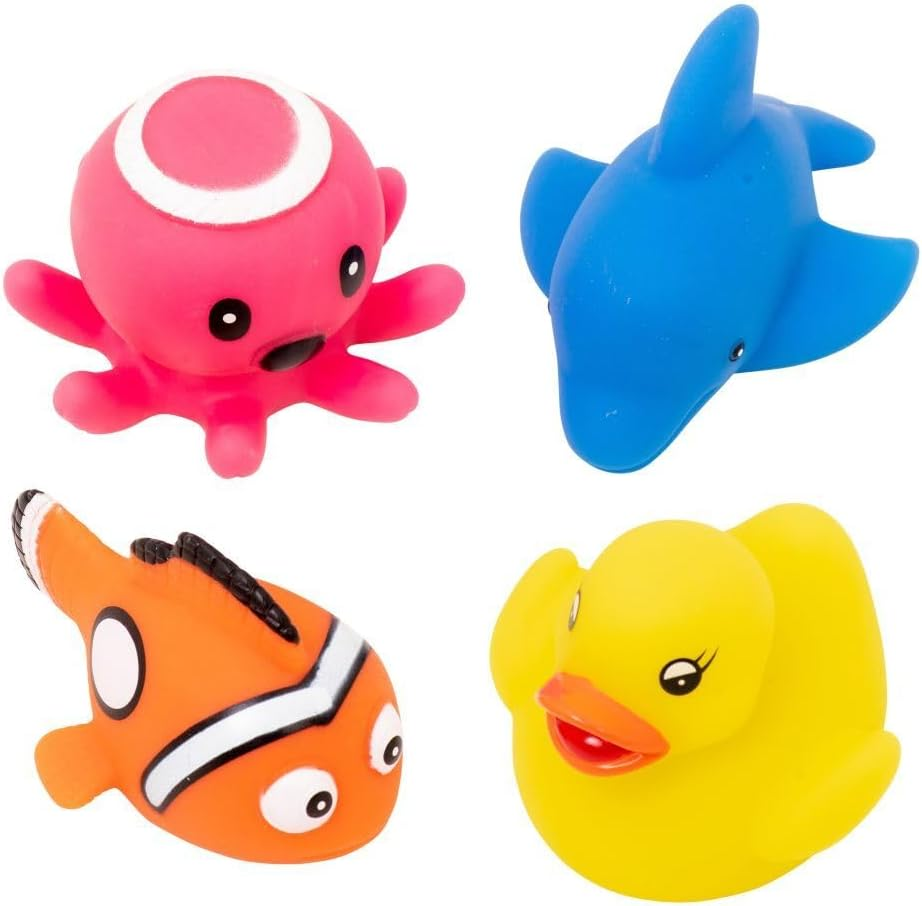Keycraft Small Light-Up Bath Toy, Floating Water Animal That Lights up in Water, Fun and Engaging Bath Time Toy for Kids, Assorted Designs image number 1