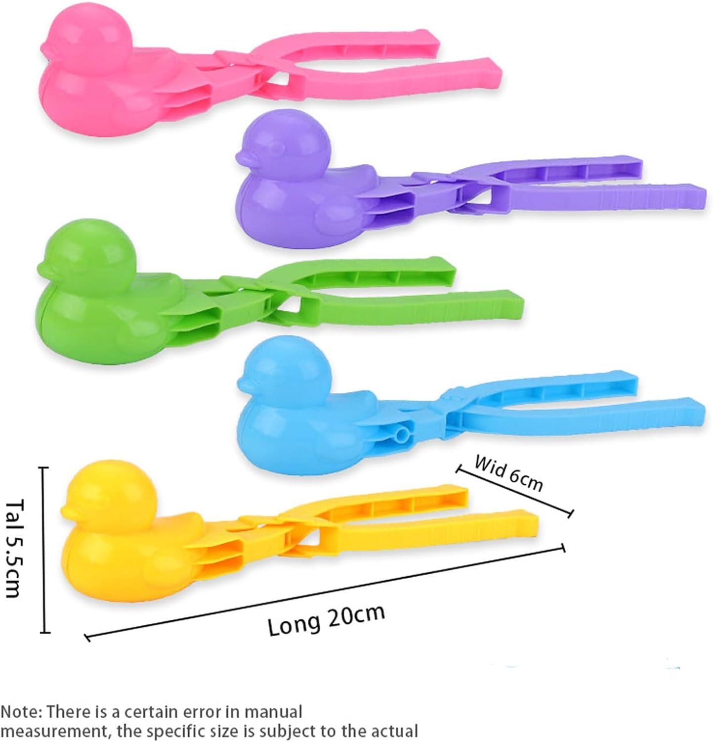 Duck Rice Mold, Rubber Duck Rice Mold, Rice Duck Mold, Rice Ball Mold, Animal Shapes Sushi Mold, Snowball Maker Toys, 4Pcs Cute Bear Duck Snowball Clip Snow Clay Ball Maker-4Pcs-06 image number 2