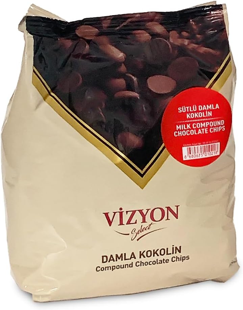 Vizyon Dark Compound Chocolate Drops 1Kg