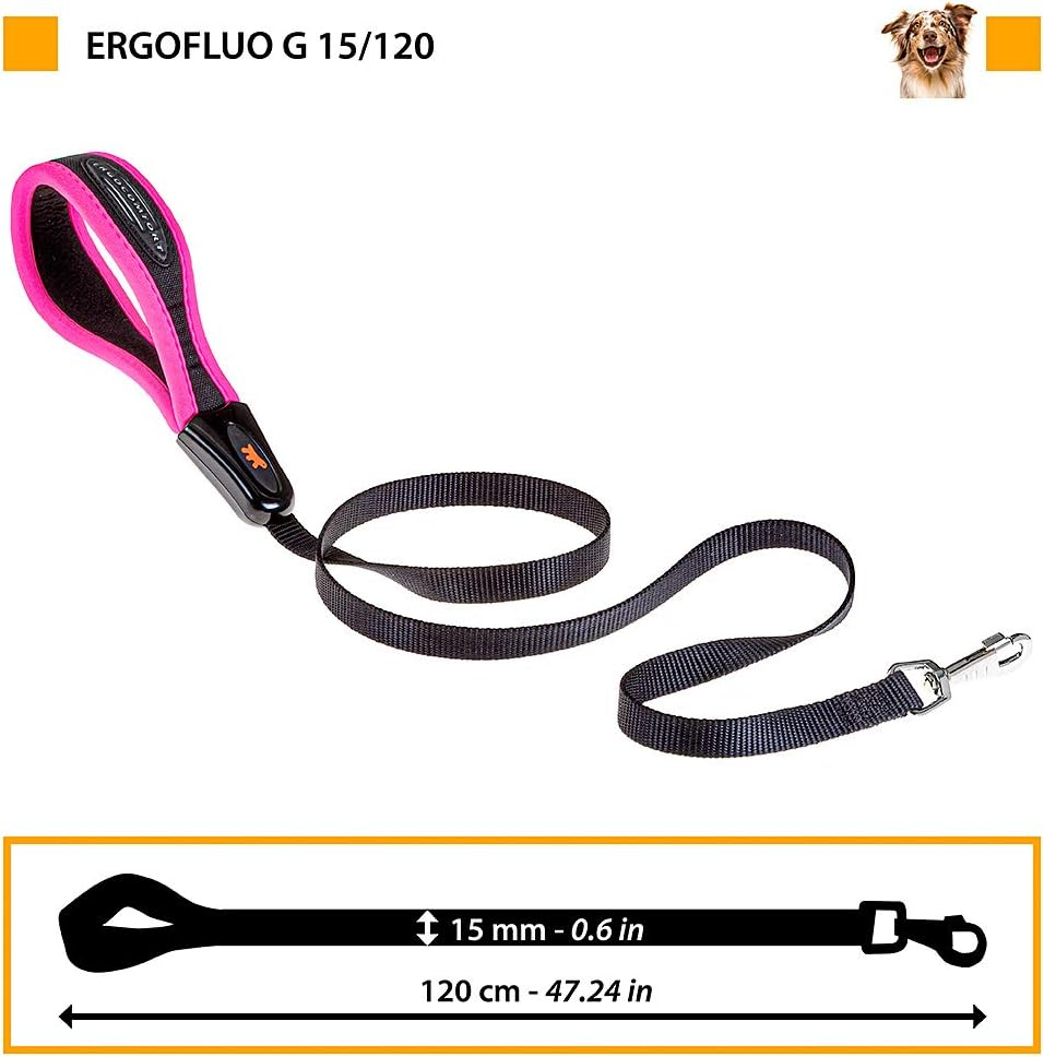 Ferplast Ergofluo Dog Lead, 15 Mm X 120 Cm, Green image number 5