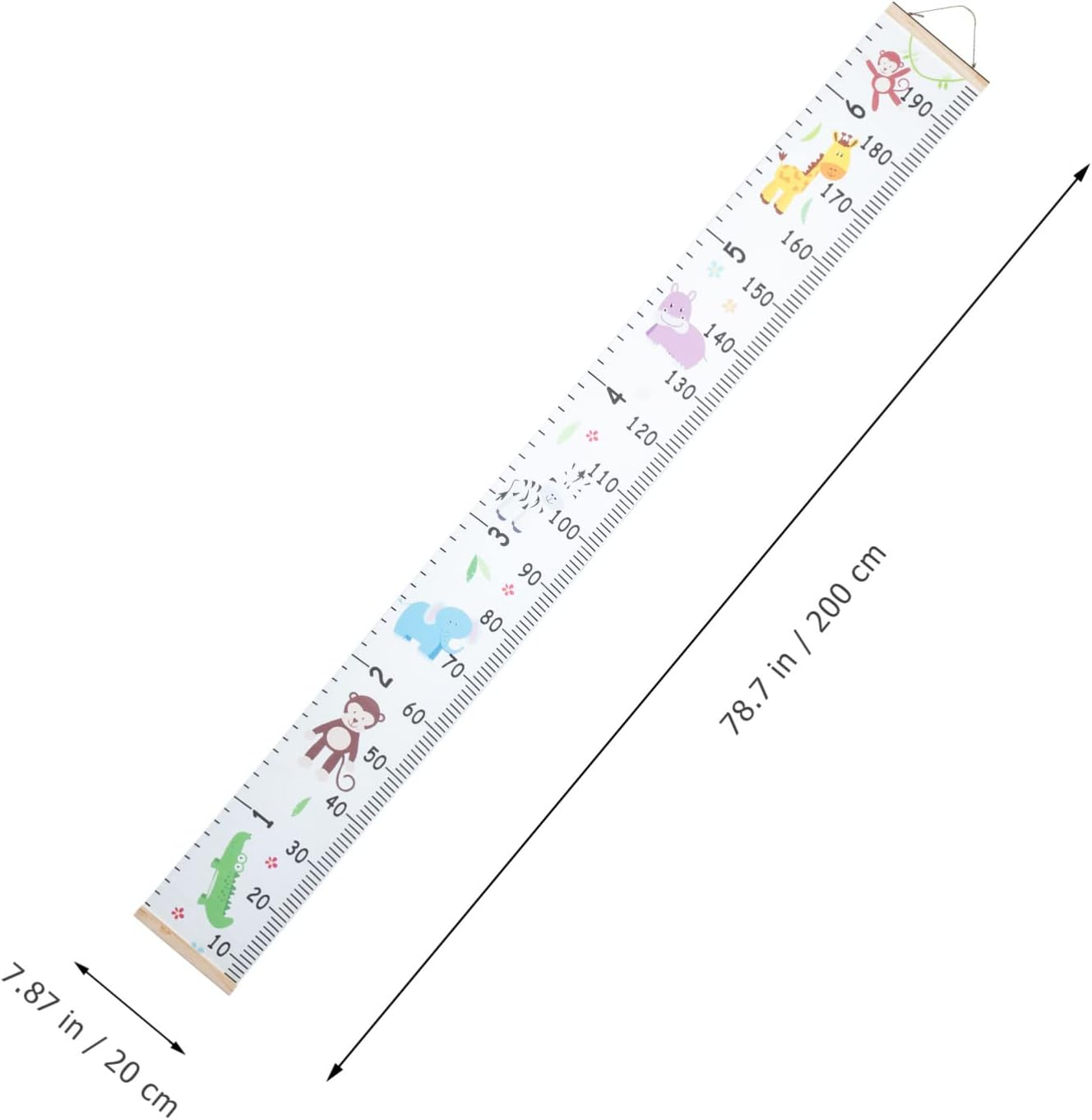 Alipis Baby Height Chart Wall Ruler Canvas Growth Chart for Kids Nursery Height Measurement Tracking Toddler Development image number 6
